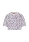 Flower Mountain Leopard-print T-shirt In White