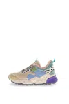 Flower Mountain Kotetsu Faux Shearling Sneaker In Black