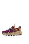 Flower Mountain Women's Sneakers  Rulis - 2019103 04 1d34 Light Brown Burgundy Lime In Multi