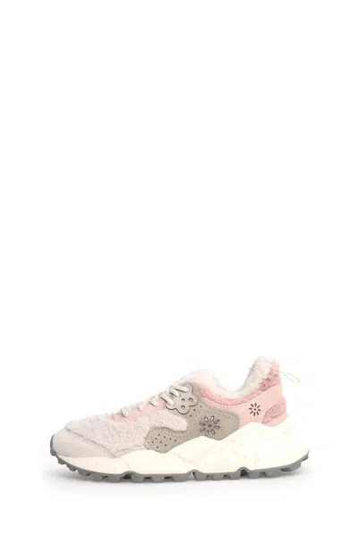 Flower Mountain Womens' Kotetsu Suede Sneakers In Cream Pink In Multi