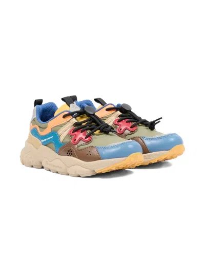 FLOWER MOUNTAIN X NATURINO ROUND-TOE SNEAKERS