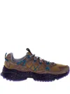 Flower Mountain Yamabushi Panelled Sneakers In Brown