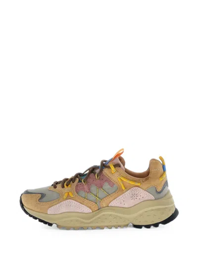 Flower Mountain Yamabushi Panelled Sneakers In Multi