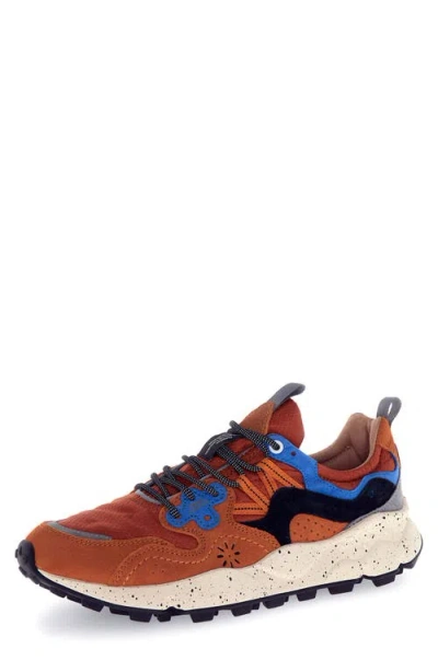Flower Mountain Yamamo 3 Sneaker In Orange