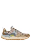 Flower Mountain Yamano 3 - Sneakers In Suede And Technical Fabric In Multi