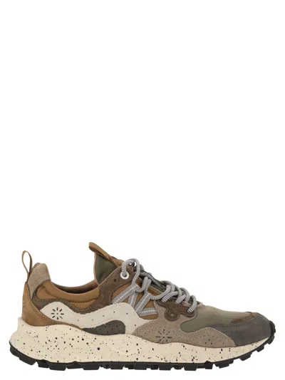 FLOWER MOUNTAIN YAMANO 3 - SNEAKERS IN SUEDE AND TECHNICAL FABRIC