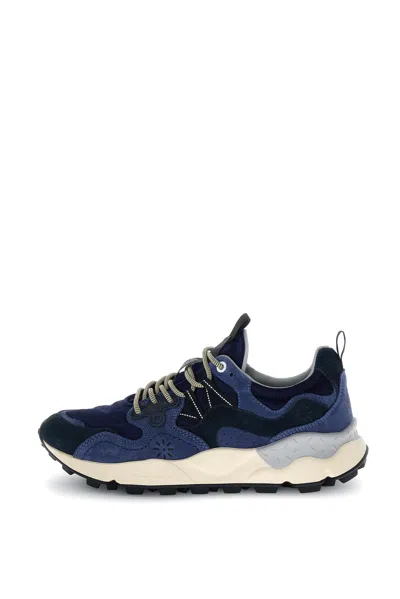 Flower Mountain Yamano 3 2017816-70-2c98 In Cow Velour Blue-bluette (2c98)
