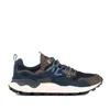 Flower Mountain Yamano 3 Sneakers  X Barbour In Blue, Brown