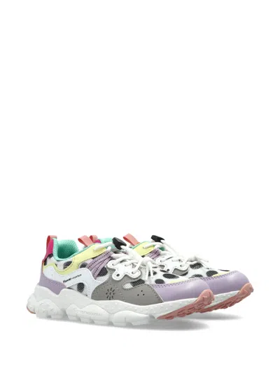 Flower Mountain Kids' Yamano 3 Colour-block Sneakers In White