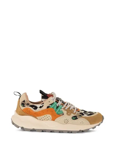 Flower Mountain Yamano 3 Floral-motif Sneakers In Multi