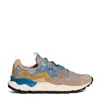 Flower Mountain Yamano 3 Man Suede Mesh Sneakers In Multi