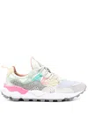 Flower Mountain Playful Textured Sneakers With Unique Lacing System In Grigio E Viola