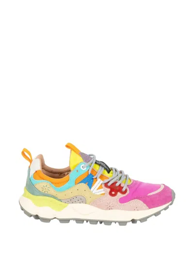 Flower Mountain Yamano 3 Multicoloured Sneakers In Pink