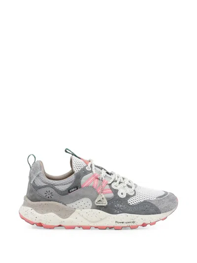 Flower Mountain Yamano 3 Panelled Sneakers In Gray
