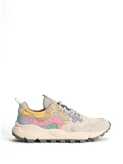 Flower Mountain Yamano 3 Panelled Sneakers In Multi