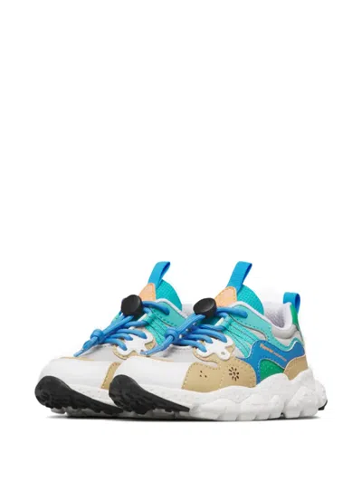 Flower Mountain Kids' Yamano 3 Panelled Sneakers In Multi