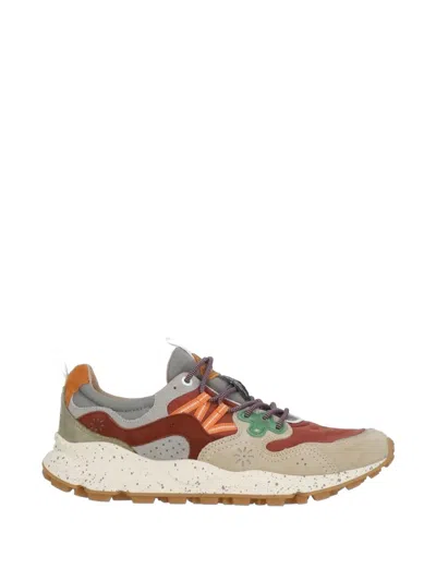 Flower Mountain Yamano 3 Panelled Sneakers In Multi