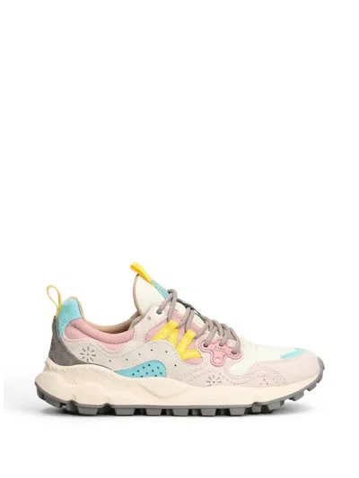 Flower Mountain Yamano 3 Panelled Sneakers In Neutral