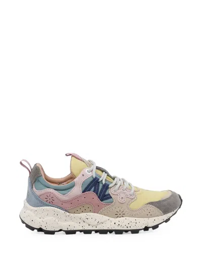 Flower Mountain Yamano 3 Perforated Panelled Sneakers In Multi