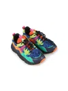 Flower Mountain Multicolor Sneakers For Kids In Blue
