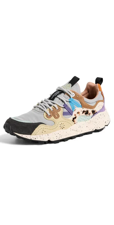 Flower Mountain Yamano 3 Sneakers Dark Grey In Multi