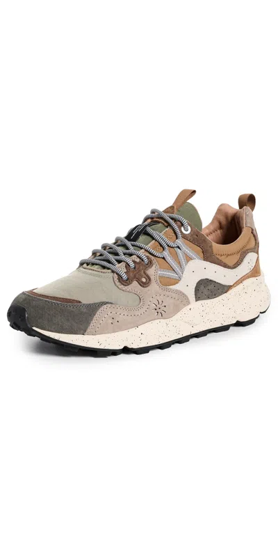 Flower Mountain Yamano 3 Sneakers Grey/onion In Multi