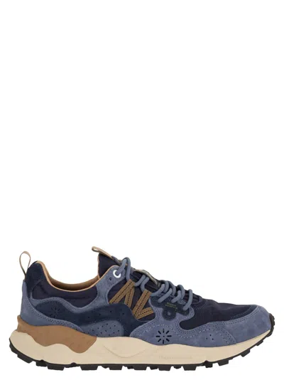 Flower Mountain Yamano 3 Sneakers In Suede And Technical Fabric In Multi