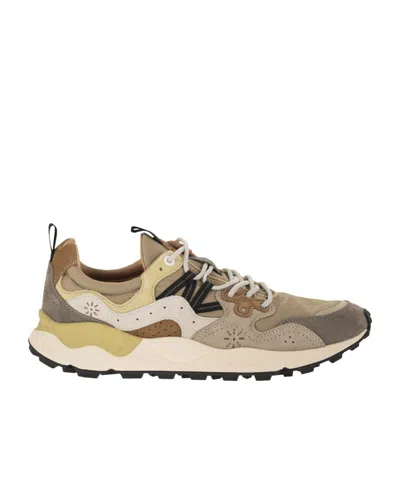 Flower Mountain Yamano 3 Panelled Sneakers In Multi