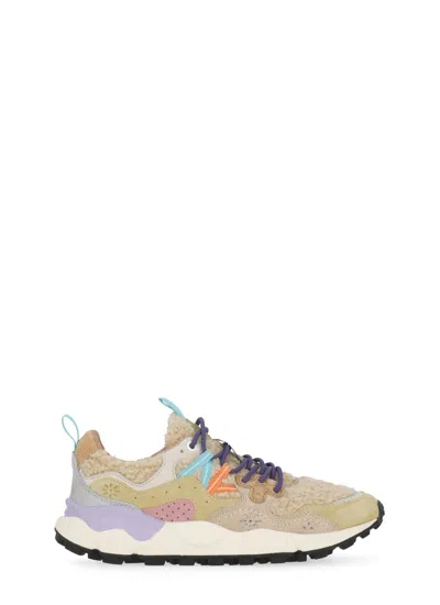 Flower Mountain Panelled-design Sneakers In Neutral