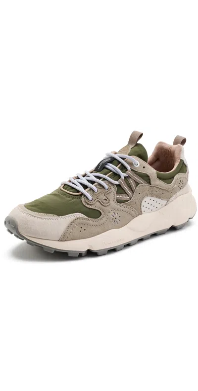 Flower Mountain Yamano 3 Sneakers Off White Military In Multi