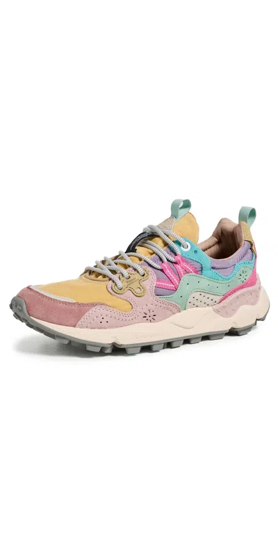 Flower Mountain Yamano 3 Sneakers Pink Ochre In Multi