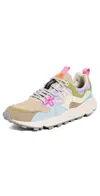 Flower Mountain Yamano 3 Sneakers Sand Celeste In Sand Celeste