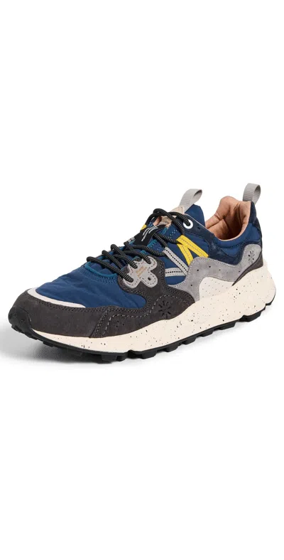 Flower Mountain Yamano 3 Sneakers Suede/nylon Grey-navy