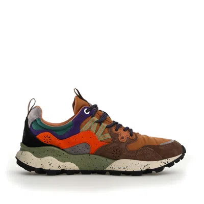 Flower Mountain Yamano 3 Sneakers With Suede And Fabric Blend In Multicolor