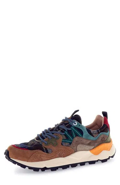 Flower Mountain Yamano 3 Suede & Wool Knit Sneaker In 4d58