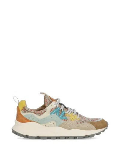 Flower Mountain Yamano 3 Suede Sneakers In Neutral
