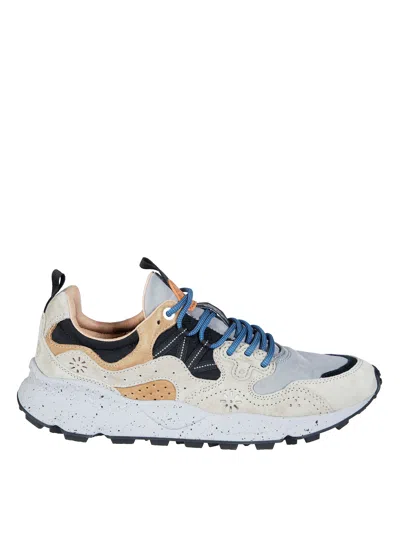 Flower Mountain Yamano 3 Suede-blend Layered Speckled Midsole Sneakers In Multi