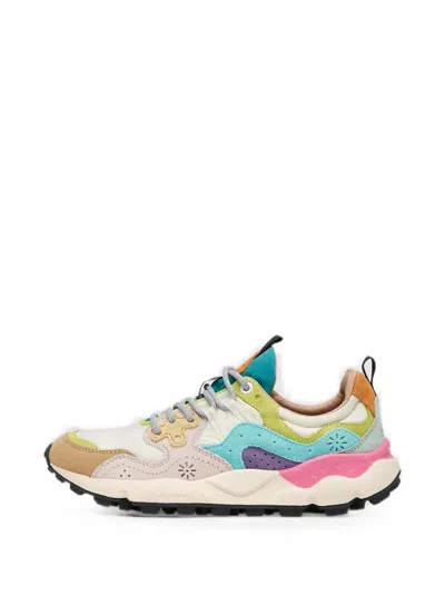 Flower Mountain Yamano 3 Suede-panel Sneakers In Animal Print