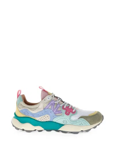 Flower Mountain Yamano 3 Suede-panel Sneakers In Multi