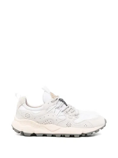 Flower Mountain Yamano 3 Uni Laced-up Sneakers In White
