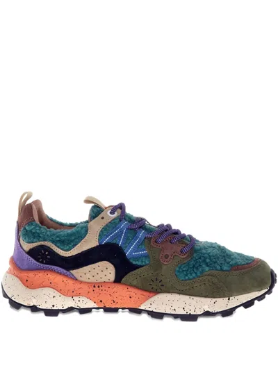 Flower Mountain Yamano 3 Uni Nubuck Leather Sneakers In Multi