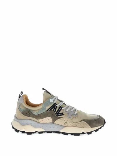Flower Mountain Yamano 3 Uni Panelled Lace-up Sneakers In Neutral