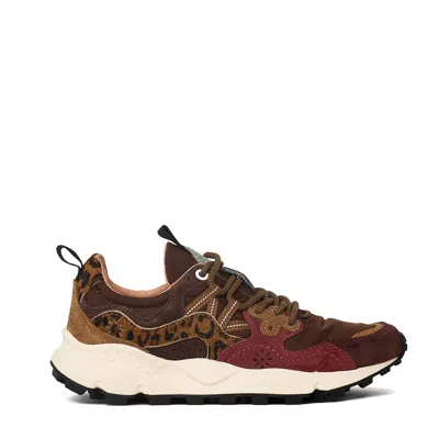 Flower Mountain Yamano 3 Women's Suede And Pony Hair Sneakers In Gray