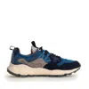 Flower Mountain Yamano Blue And Light Blue Canvas Sneakers In Blue