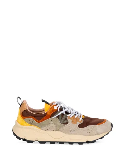 Flower Mountain Yamano Panelled Sneakers In Multi