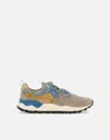 Flower Mountain Yamano Sneakers In Grey Turquoise