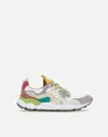 Flower Mountain Yamano 3 Light Lilac And White Suede And Nylon Sneakers