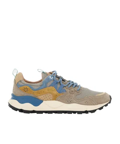 Flower Mountain Yamano3trainers In Grey/turquoise