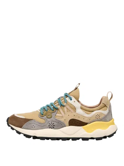 Flower Mountain Sneakers In Gold