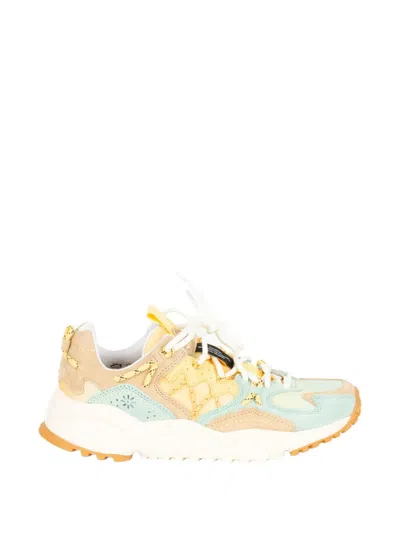 Flower Yamabushi Panelled Sneakers In Multi
